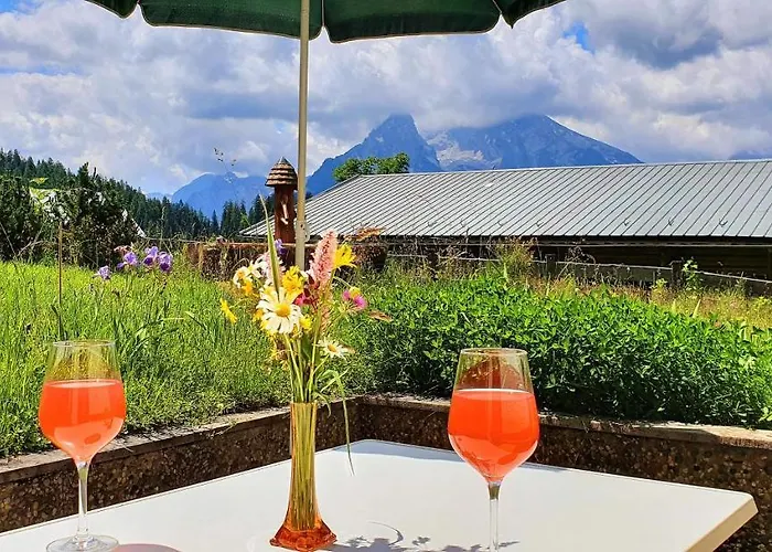 4 Bergpanorama Mit Herrlicher Alpinen Almlandschaft Fuer Absolute Nichtraucher Apartamento Schönau am Königssee